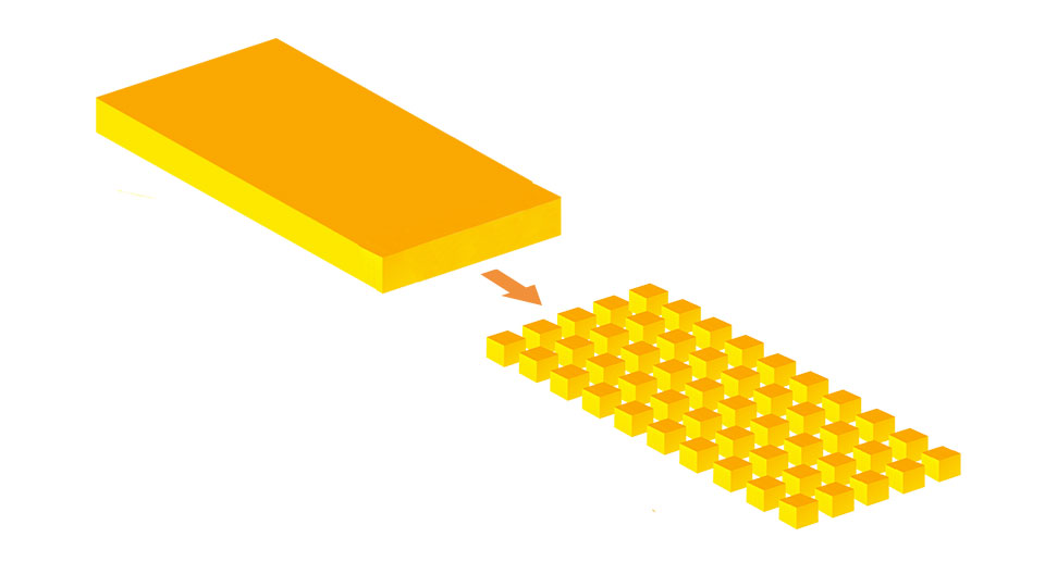 Cutting schema of the ALPMA CC Flex